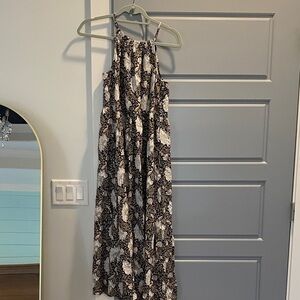 NWT Old Navy Black and White Floral Maxi Dress